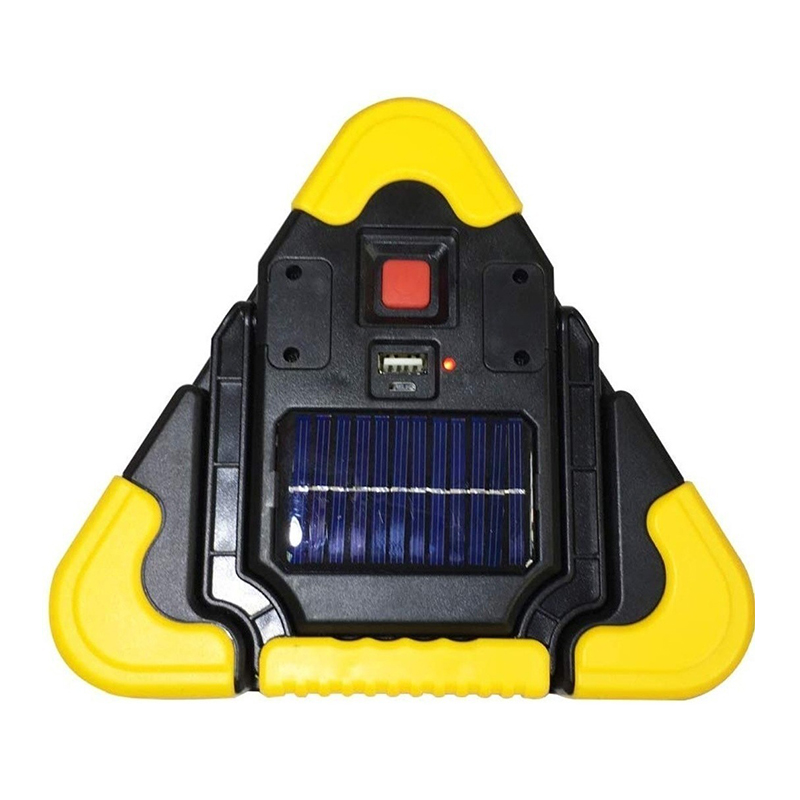 Triangulo Emergencia Luz Led Recargable USB Y Solar - 1 Triangulo Emergencia Luz Led - Imagen 1