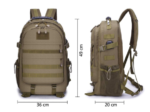 MOCHILA TÁCTICA 45 LITROS CON ADAPTADOR USB - Imagen 2