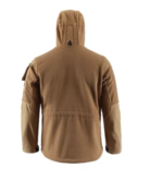 CHAQUETA TÁCTICA DE POLAR CON CAPUCHA COLOR COYOTE - Imagen 2