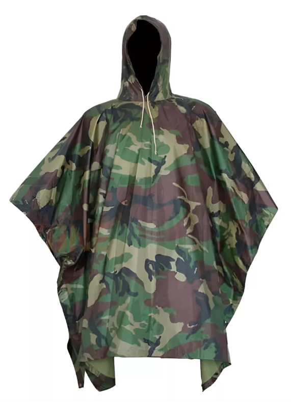 poncho militar poncho verde - Imagen 1